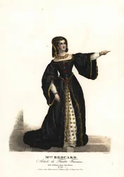 Panna Suzanne Brocard jako Alicia w Jane Shore (Richard III i Jeanne Shore) Nepumucene Lemercier, Theatre Français