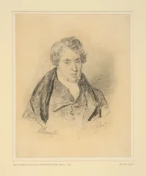 Portret Richarda Parkesa Boningtona, ok. 1825-30 (miękki grafit na tkanym papierze)