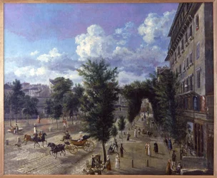 Wielkie bulwary, Paryż, ok. 1800 r. (obraz)