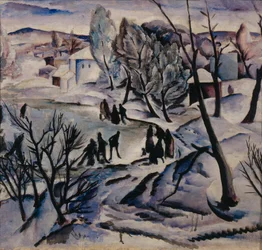 Zima. Zamarznięty staw, 1923-1924