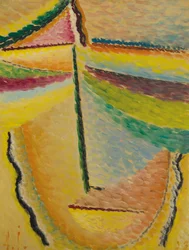 Abstrakcyjna głowa: Anioł Stróż, 1933.