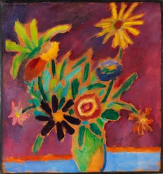 Kolorowe kwiaty, 1915.