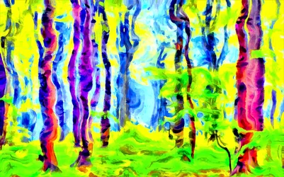Wibrujące kolumny organiczne, 2020 (mixed media)