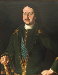 Portret cesarza Piotra I Wielkiego 1672-1725, 1758