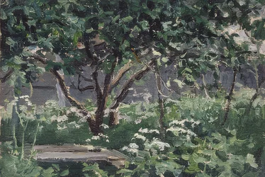 Jeden róg ogrodu. 1900-10