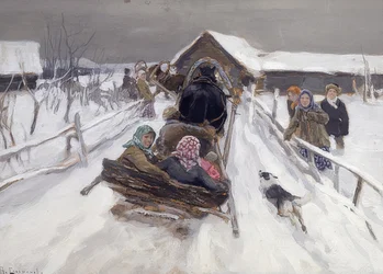 Kulig w sezonie karnawałowym. 1910