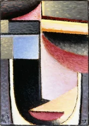 Abstrakcyjna głowa: Kielich minął, 1929