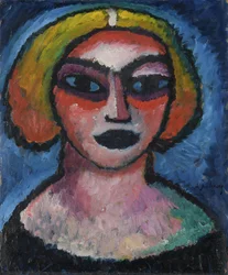 Głowa kobiety. Verso: popiersie mężczyzny (około 1910-1912)