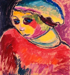 zielona maska; Grune Haube, 1911