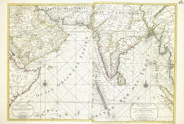 Mapa Afryki, Arabii i Indii