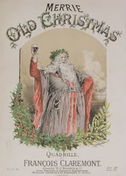 Okładka nuty do „Merrie Old Christmas”, kadryla Francois Claremont