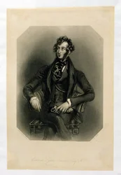 Edward Lytton Bulwer (1803-73), grawerowane przez H. Cooka