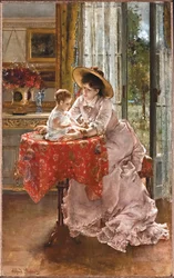 Zadowolona matka, 1872