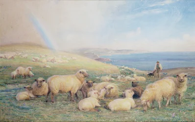 Wiosna na wzgórzu, Amberley, 1888 (wc)