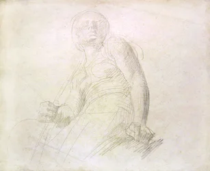Studium postaci, ok. 1850 (ołówek na papierze)