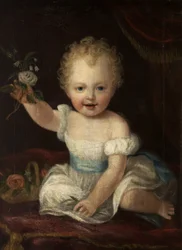 Trzeci Lord de Tabley, w wieku dwóch lat, c.1837