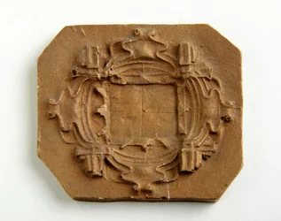 Makieta do ośmiokątnej blaszki (tynk złocony)