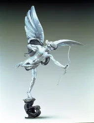 Anioł chrześcijańskiej miłości, replika Erosa z The Shaftesbury Memorial, 1893 (aluminium)