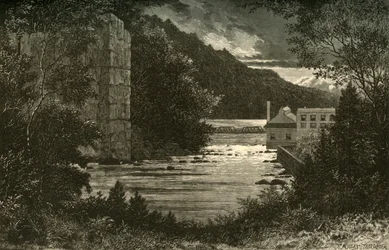 „Passaic poniżej wodospadu”, 1874.