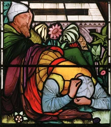 Zmartwychwstanie, detal, ok.1867 (witraż)