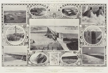 Nowa epoka w historii Nilu, zapora Assouan, otwarta przez księcia Connaught 10 grudnia