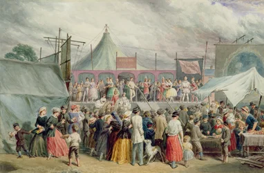 Wizyta w cyrku, ok.1885