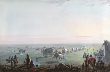Zwijanie obozu o wschodzie słońca, 1837