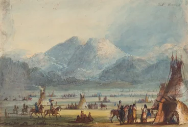 Cut Rocks, ok. 1837 (ołówek, akwarela i gwasz na papierze)