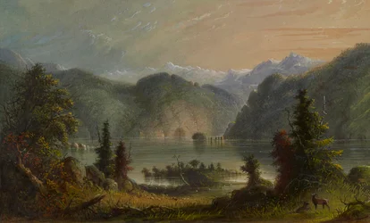 Widok nad jeziorem
