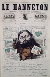 Gustave Courbet, ilustracja na okładce magazynu „Le Hanneton”, 13 czerwca 1867