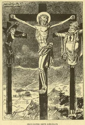 Ilustracja Alfreda Le Pete (1841-1909) w Gros-Jean i jego uzdrowieniu
