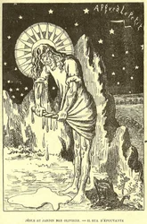 Ilustracja Alfreda Le Pete (1841-1909) w Gros-Jean i jego parafii