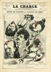 Ilustracja Alfreda Le Petité (1841-1909) w Szarży (1870)