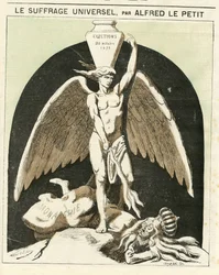 Ilustracja Alfreda Le Petity (1841-1909) na okładkę Le Grelot
