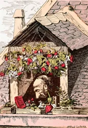 rysunek pisarza Julesa Simona (1814-1896), autora "l