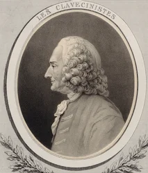 Portret kompozytora Jean-Philippe Rameau 1683-1764.
