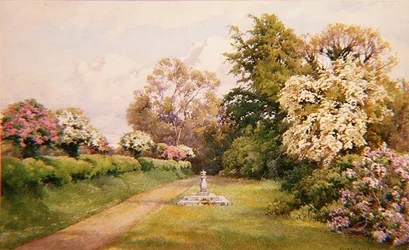 Ogród Sharcomb (akwarela)