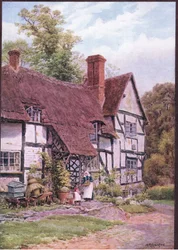 Haveton, nr Evesham, Worcester, z The Cottages and the Village Life of Rural England wydanej przez Dent & Sons Limited