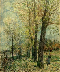 A.Sisley, Wieś w pobliżu Moret