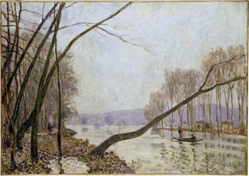 Brzeg Sekwany jesienią