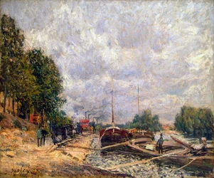 Barki w Billancourt”, 1877.