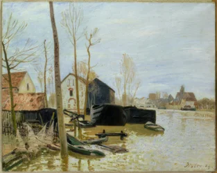 Powódź w Moret-sur-Loing