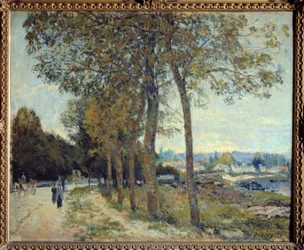 La Seine a Marly Painting Alfreda Sisleya