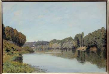 La seine a Bougival. Obraz Alfreda Sisleya (1839 - 1899)