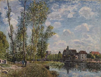 Moret, Widok Loing, majowe popołudnie