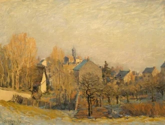 Rauhreif w Louveciennes