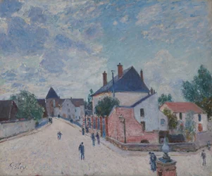 Ulica w Moret, ok. 1890 (olej na płótnie)