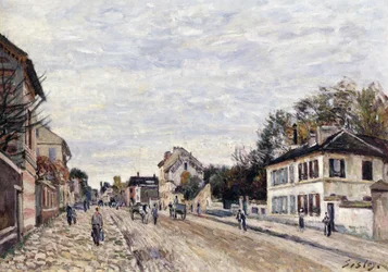 Scena uliczna w Marly, 1876