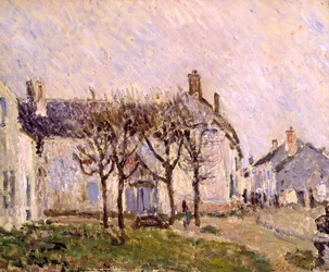 Village Street, Moret-sur-Loing, ok. 1894 (olej na płótnie)