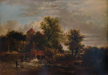 Brama Śluzy na rzece Zachodniej, ok. 1832 r.